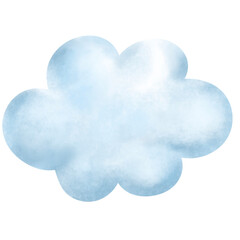 watercolor hand painted cloud