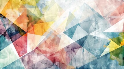Colorful abstract geometric background with textured patterns