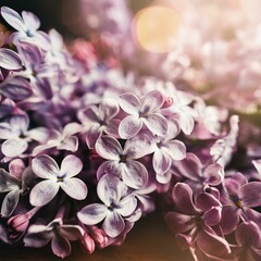 Lilac Dream: A Macro View with Cinematic Light and Shallow Depth of Field"