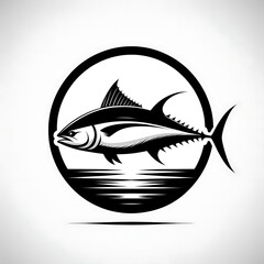 tuna fish silhouette  illustration