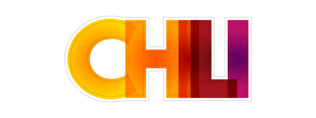 Chili - are varieties of the berry-fruit of plants from the genus Capsicum, which are members of the nightshade family Solanaceae, colourful text concept background