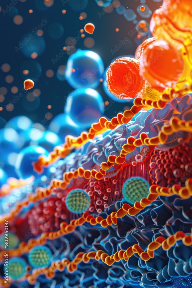 Aufkleber detailed close up of cellular structure. perfect for science and medical concepts