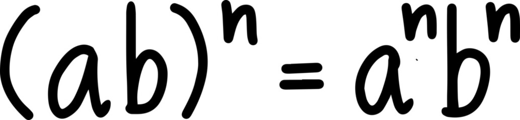 exponents rules handwriting