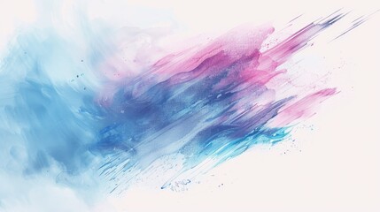 Vibrant abstract painting on white background, suitable for artistic concepts
