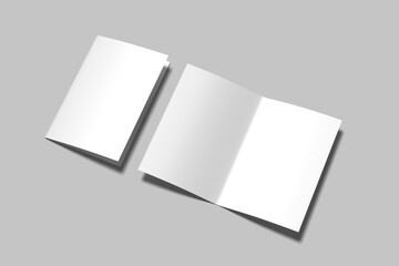 A5 Bifold Brochure Blank Mockup