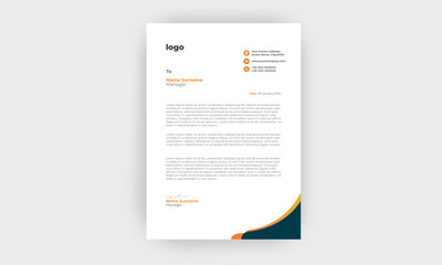 Simple and Creative letterhead Template design