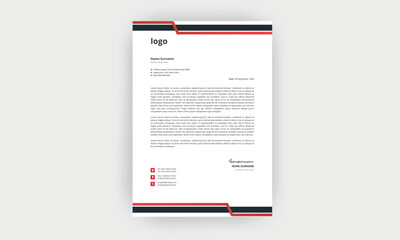 Simple and Creative letterhead Template design