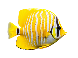 a yellow and white fish