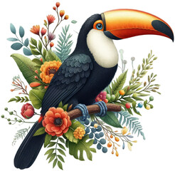 Winged Wonder: Exquisite Watercolor Bird - Unleash Your Creative Spirit with This Perfectly Crafted PNG