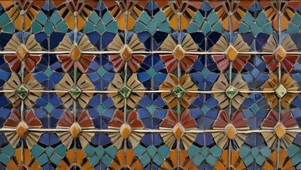 Modernistic style mosaic, background image