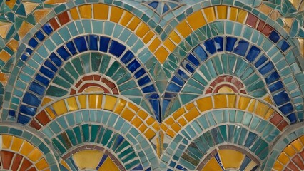 Modernistic style mosaic, background image