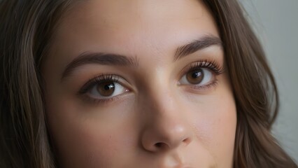 Obraz premium Closeup of a woman's eyes