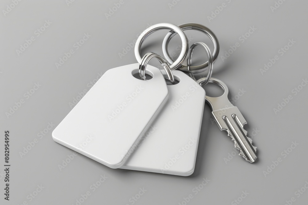 Poster Close-up of two keys laying side by side, suitable for various concepts and designs