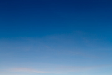 Gradient of night sky