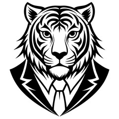            Lion silhouette logo icon vector illustration.
