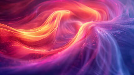 Obraz premium Stunning Neon Swirls of Dynamic Digital Energy Flow