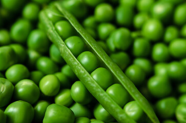 green peas in a pod