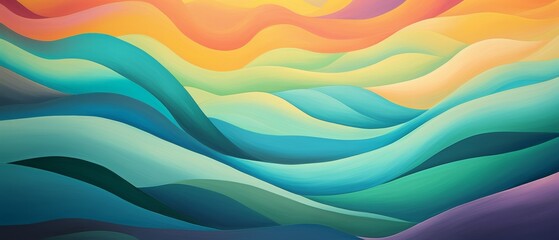 Colorful abstract waves