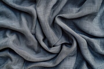 Fototapeta premium Detailed view of blue fabric texture, perfect for backgrounds or design projects