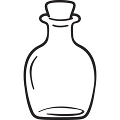 glass bottle outline