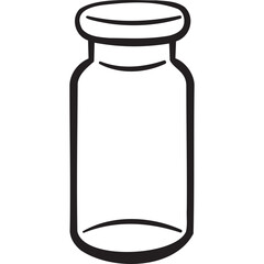 glass bottle outline