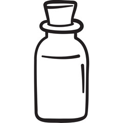 glass bottle outline