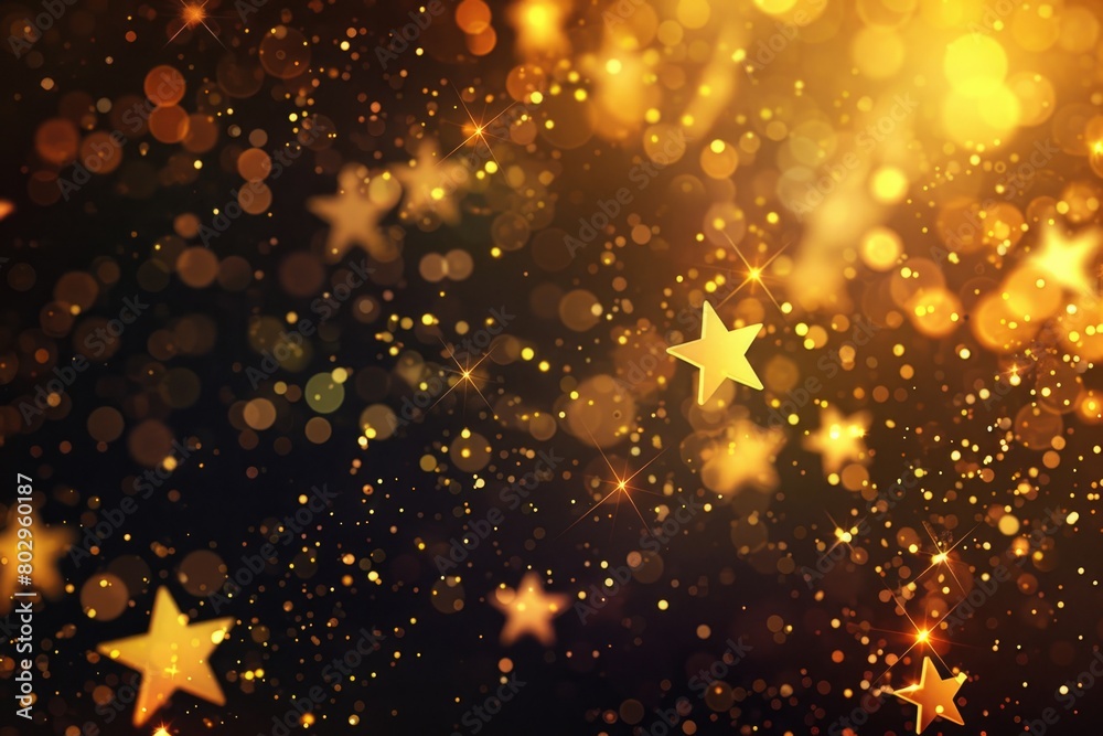 Poster a beautiful image of stars shining in the night sky. perfect for various design projects
