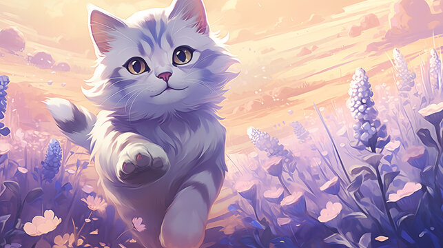 Cute Anime Cat Photos Wallpaper - Infoupdate.org