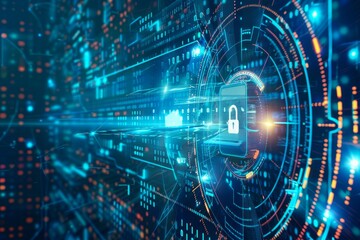 Obraz premium Server-based digital authentication securely locks out phishing, employing email and access control technology to audit and safeguard user data.