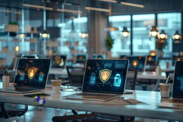Safeguard your device against breaches and cyber threats using secure digital locks, monitored web access, and encrypted online server gateways.