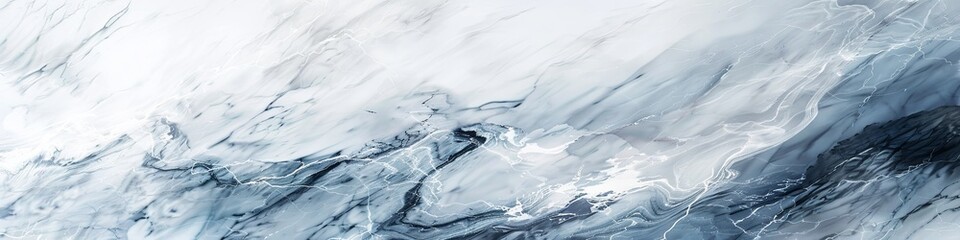 Fototapeta premium Elegant White Marble Texture With Grey Veins