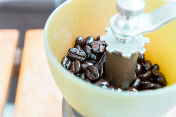 Close up coffee bean