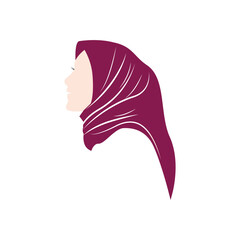 hijab icon vektor