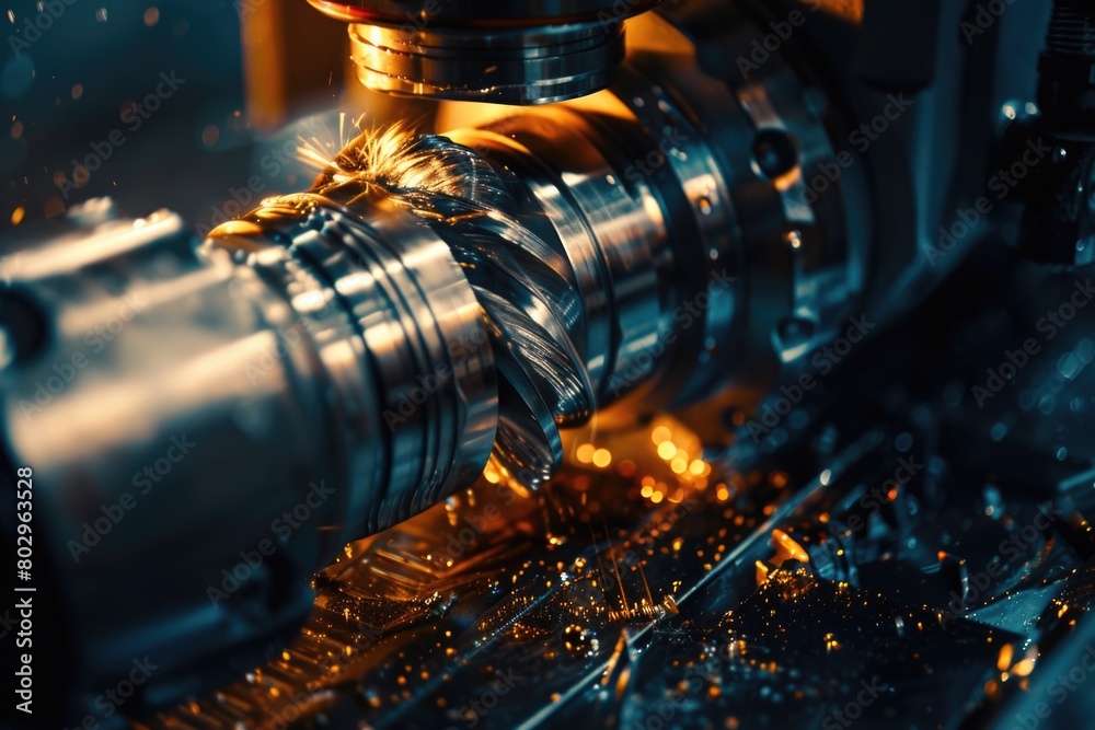 Poster precision cutting machine in action. ideal for industrial concepts