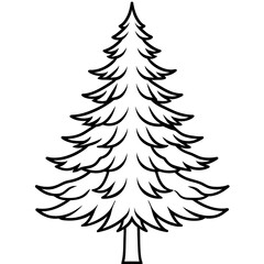 set of christmas trees