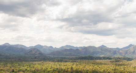 Mountain landscape view at national park of Thailand