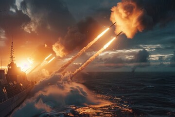 A large boat emitting smoke, suitable for transportation or industrial concepts
