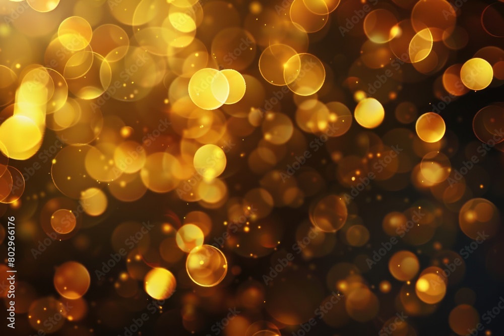 Poster A cluster of glowing lights suspended in the air. Ideal for adding a magical touch to your projects