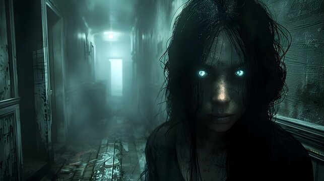 Glowing Eyes Pierce the Veil of Darkness in this Eerie Portrait