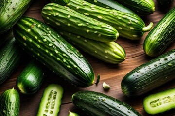cucumbers on the market