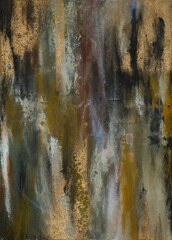 Colorful modern artwork, abstract paint strokes, oil painting on canvas. Acrylic art, artistic texture. Brush daubs and smears grunge background, hand painted pattern 