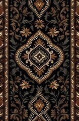 Southwest western design style in a seamless repeat pattern