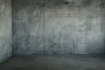 Minimalist Concrete Room with Empty Interior Space and Textured Wall Surfaces