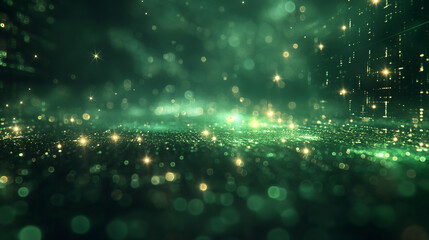 futuristic abstract green background