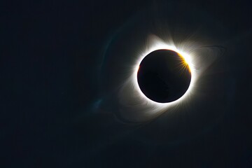 The Blazing Sun During a Total Eclipse, Capturing Natures Majesty