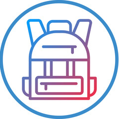 Backpack Icon Style