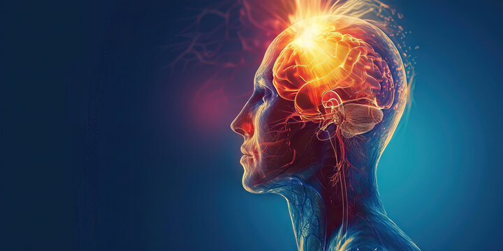 Craniopharyngioma: The Vision Loss and Hormonal Imbalance - Imagine a person with a highlighted tumor near the pituitary gland, experiencing vision loss and hormonal issues