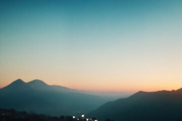 Obraz premium sunset in the mountains