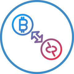 Atomic Swap Icon Style