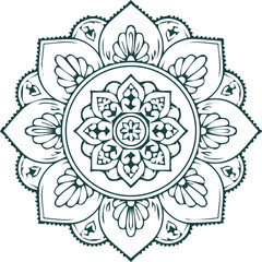 Beautiful mandala art, vector mandala design